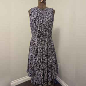 Elegant Black and White Patterned Dress